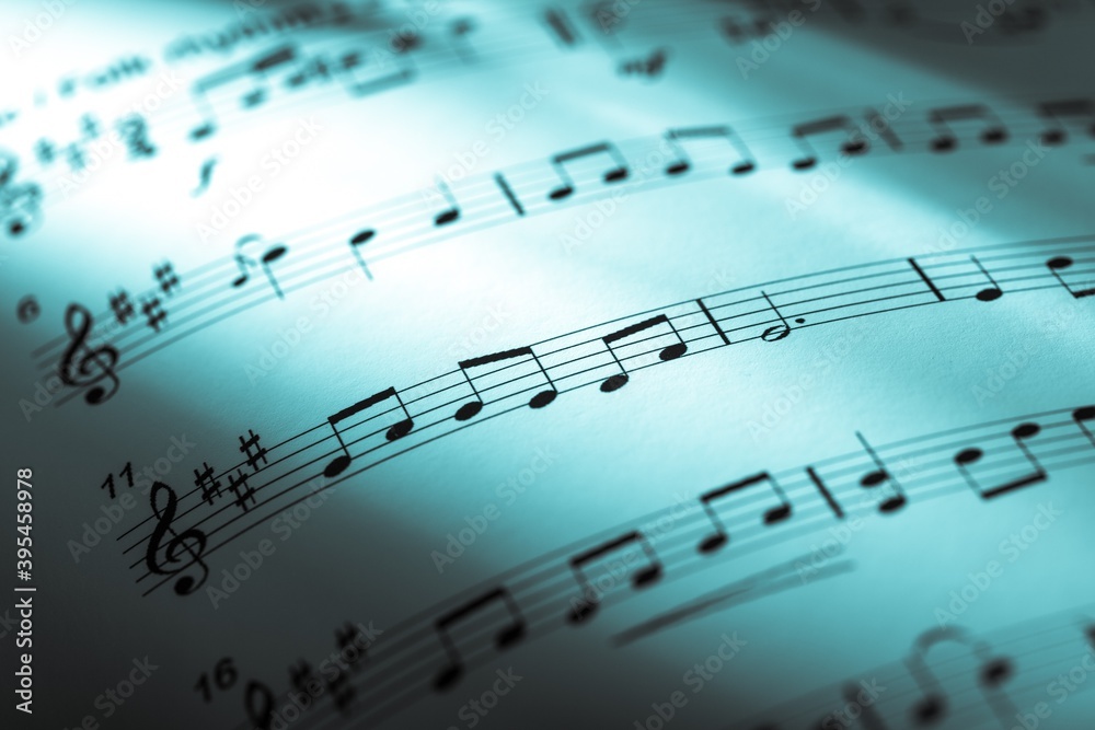 Fototapeta premium Sheet music.