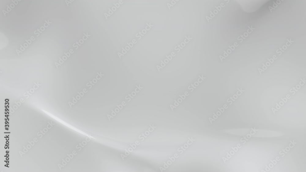 3D render of liquid white surface like a milk, 4K abstract liquid animation