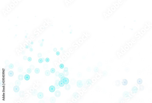 Light BLUE vector background with bubbles. © smaria2015