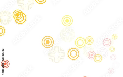Light Pink, Yellow vector backdrop with dots.