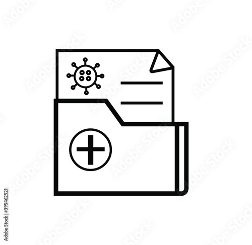 report icon in different style vector illustration. The theme of the corona virus two color and black report vector icons designed with the style of the fill, outline, line and stroke can be used for 