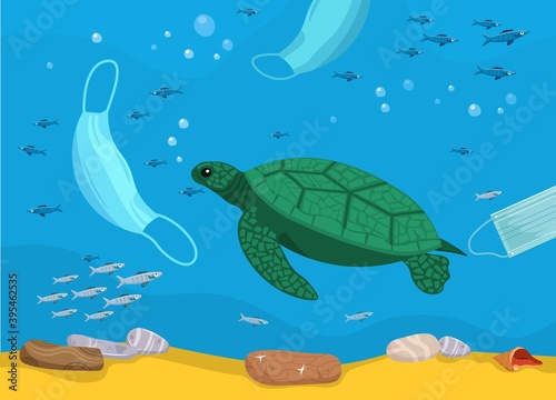 Stop wrong face masks disposal