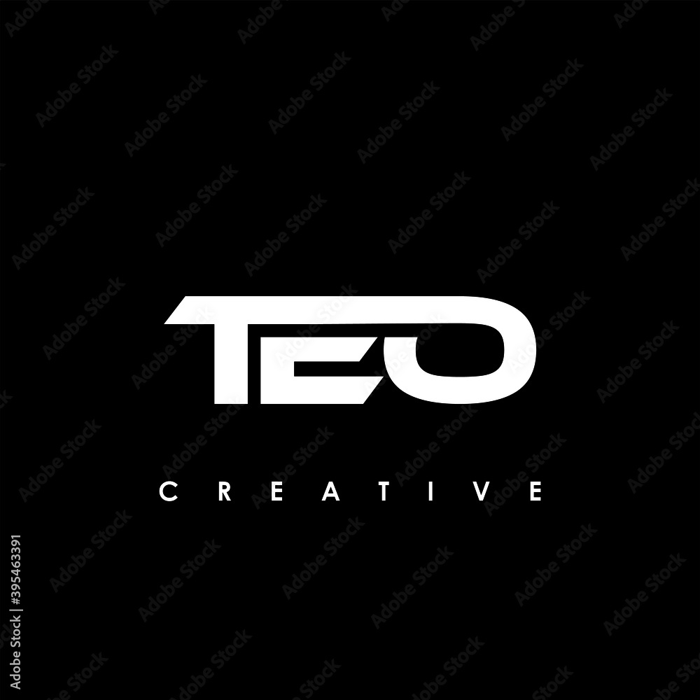 TEO Letter Initial Logo Design Template Vector Illustration