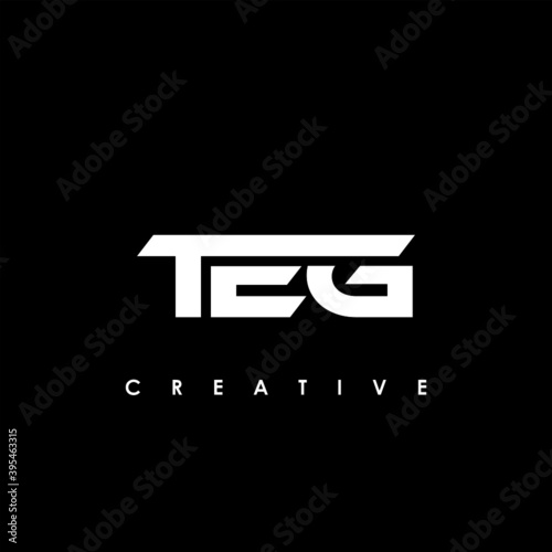 TEG Letter Initial Logo Design Template Vector Illustration photo