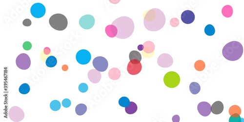 Colorful Confetti On White Background