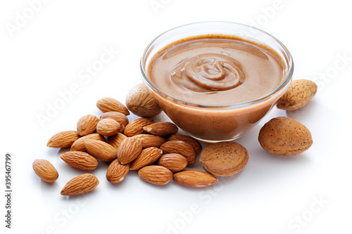 Almond cream in a bowl