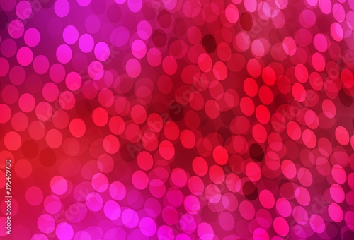 Light Red vector backdrop with dots.