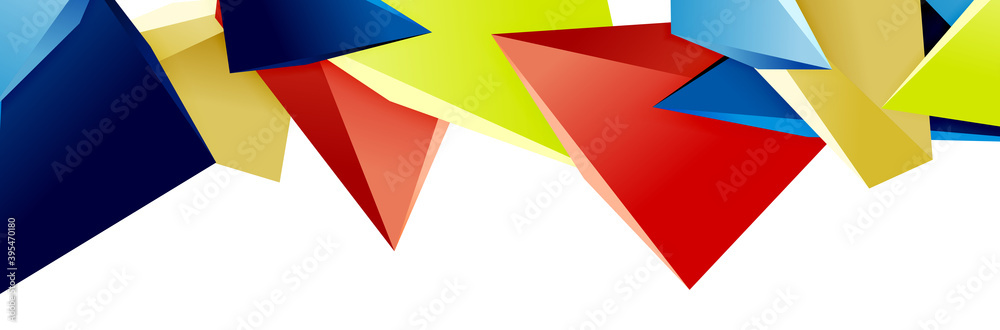 Triangle mosaic abstract background, 3d triangular low poly shapes. Geometric vector illustration for covers, banners, flyers and posters and other Triangle mosaic abstract background, 3d triangular low poly shapes. Geometric vector illustration for covers, banners, flyers and posters and other