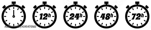 Stoppuhr, 12, 24, 48, 72 Stunden