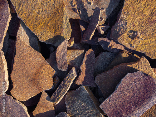 Porphyry Irregular Stones. Flagstone for Paving, Flooring and Facade. photo