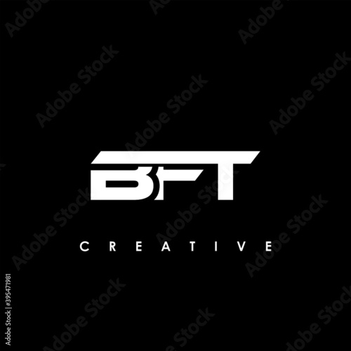 BFT Letter Initial Logo Design Template Vector Illustration photo