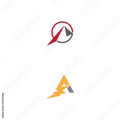 A Letter Logo Template vector icon illustration design