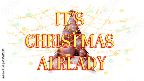 Greeting card for happy christian christmas holidays