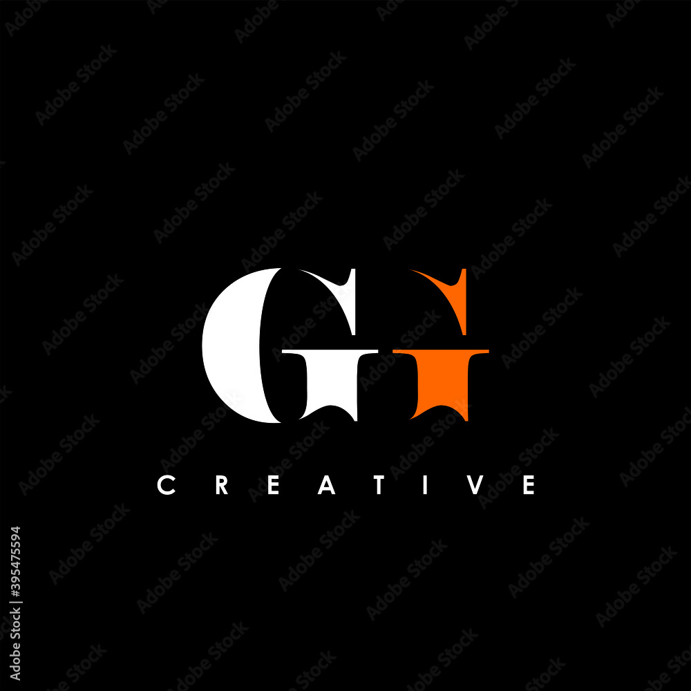 GG Letter Initial Logo Design Template Vector Illustration