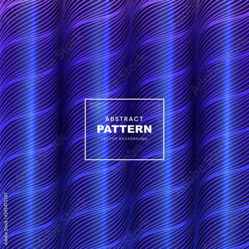 3D Style Roller or Cylinder Wave Lines Pattern Background