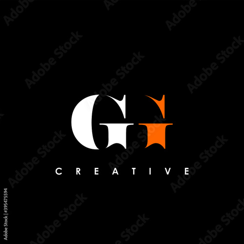 GG Letter Initial Logo Design Template Vector Illustration