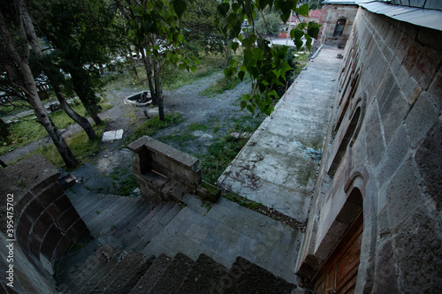 abandoned buildings with stone walls © Дмитрий Солодянкин