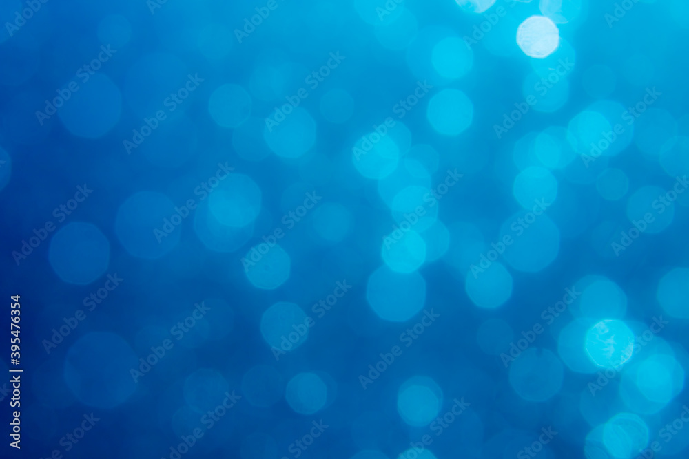Blue bokeh from natural water Blue bokeh from natural water