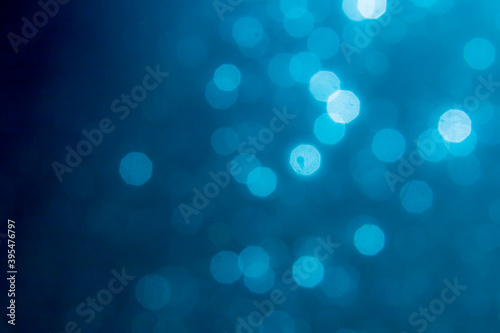 Blue bokeh from natural water