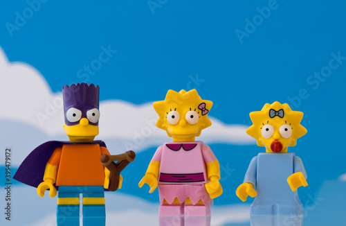Fotografija Lippstadt - Deutschland 15.11.2020 Lego Figur Simpsons