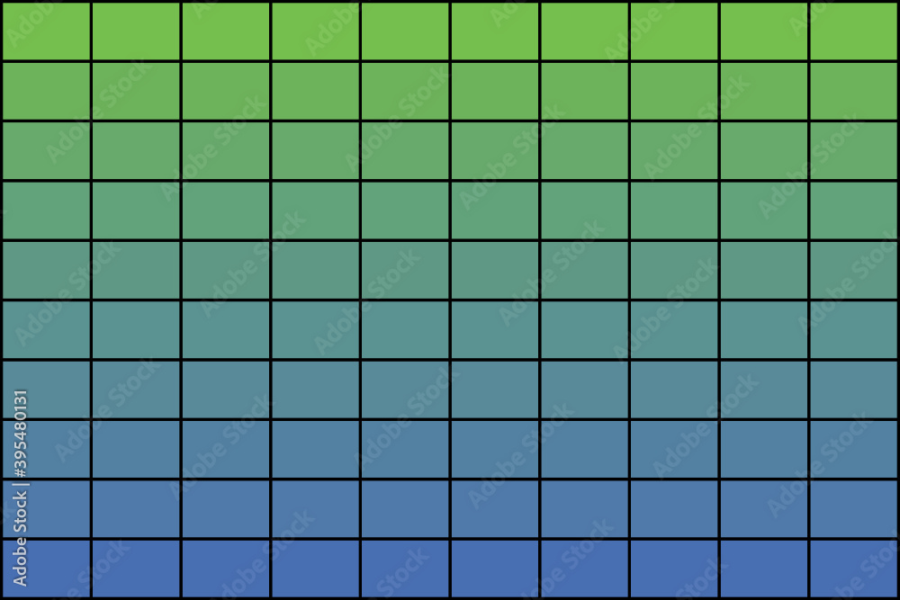 Blue and green tile background. Vector background.
