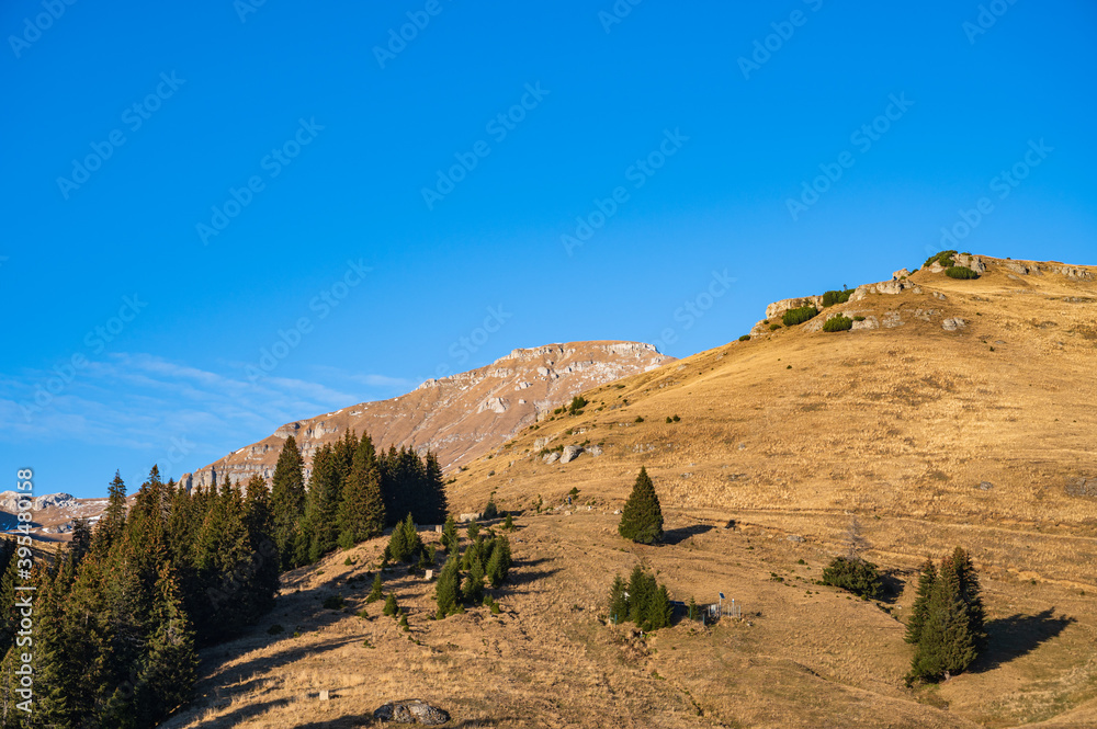 landscape with mountains and sky