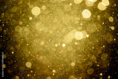 Beautiful gold glitter vintage lights