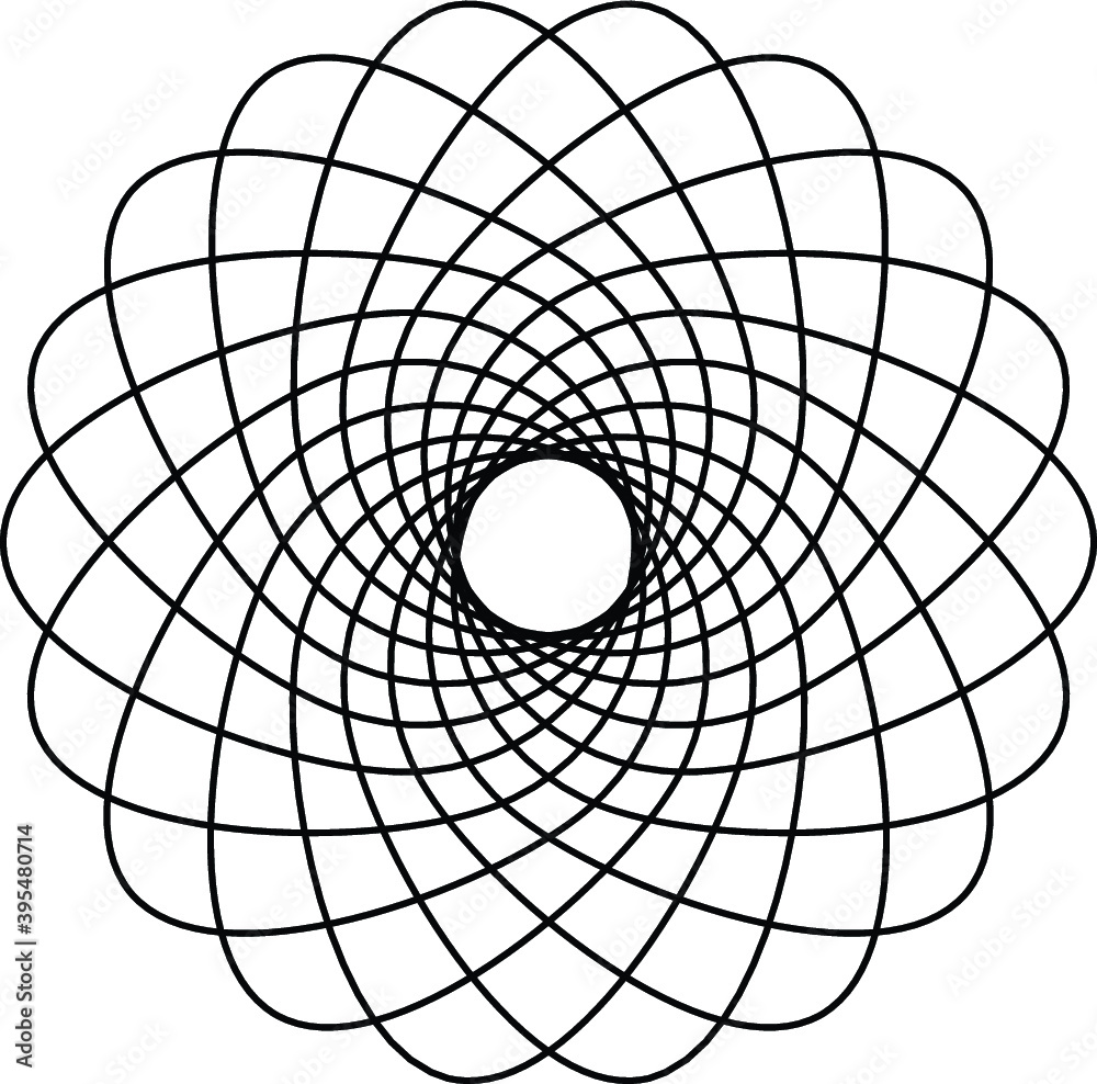 Fototapeta premium illustration of an background with circles