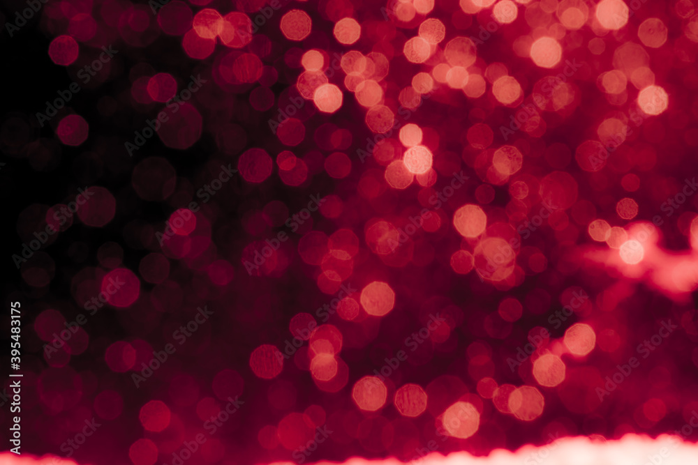 Abstract decorat bokeh holiday christmas glowing lights on black Abstract decorat bokeh holiday christmas glowing lights on black