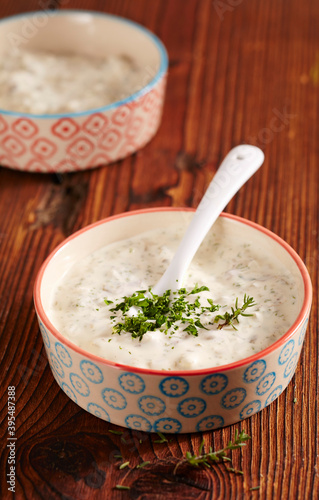 Remoulade as a dip for a fondue photo