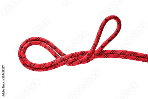 Sea knot figure of eight isolated on white background with clipping paths.