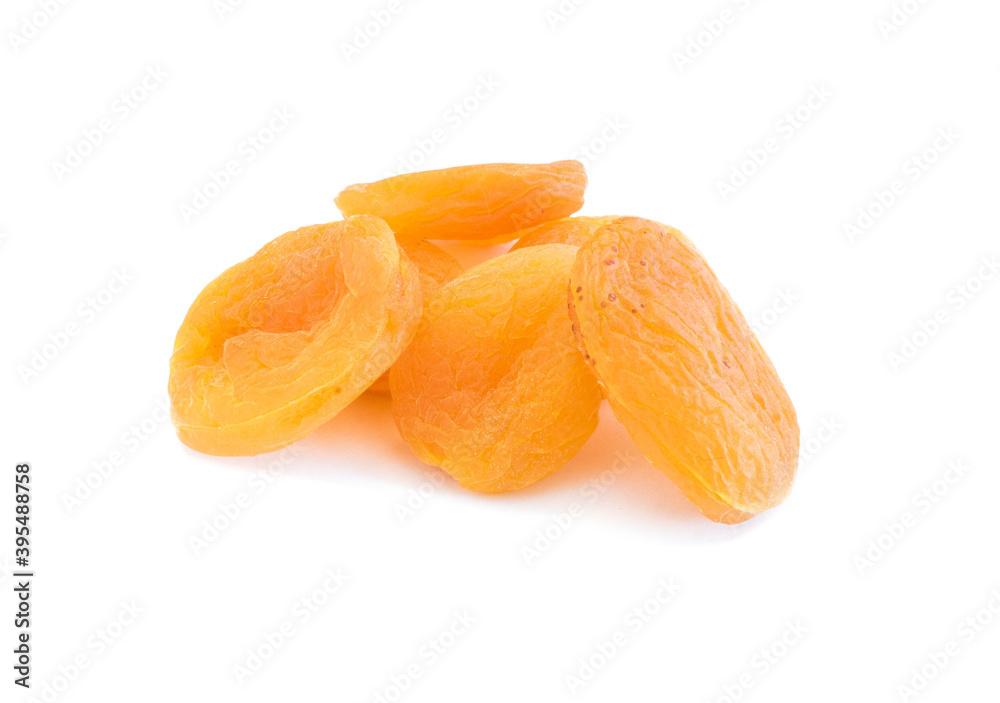dried apricots isolated on white background dried apricots isolated on white background