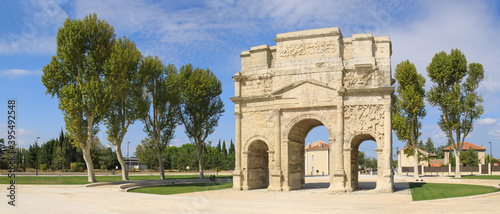 The triumphal Arch of Orange, Vaucluse, France photo