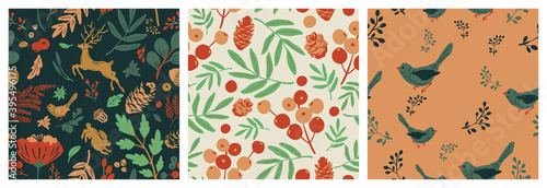 Happy Holidays Seamless pattern vector. Happy New year 2021 background. Happy Winter patterns design concept for fabric, cover, invitation card, website banner, social media story and post.