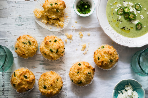 Corn and jalapeno muffins