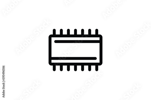 Camping Element Outline Icon - Carpet