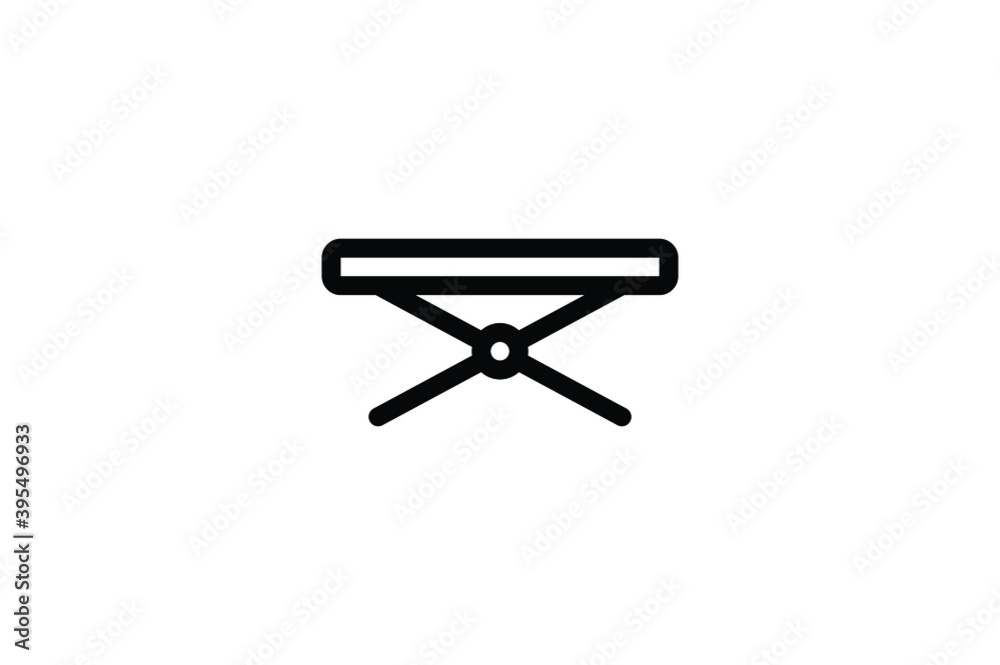 Camping Element Outline Icon - Seat Camping Element Outline Icon - Seat