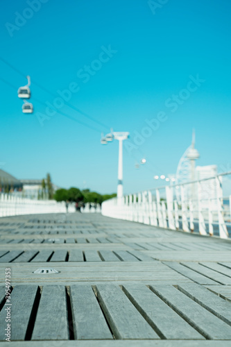 Chilling area by the waterfront in Lisbon. © Sebastiana Raw