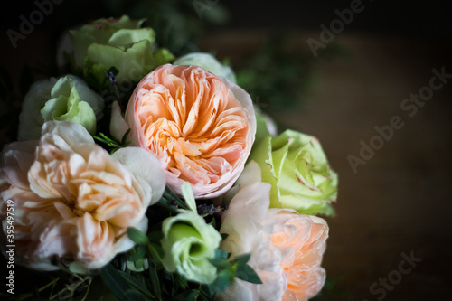 Wedding bouquet roses