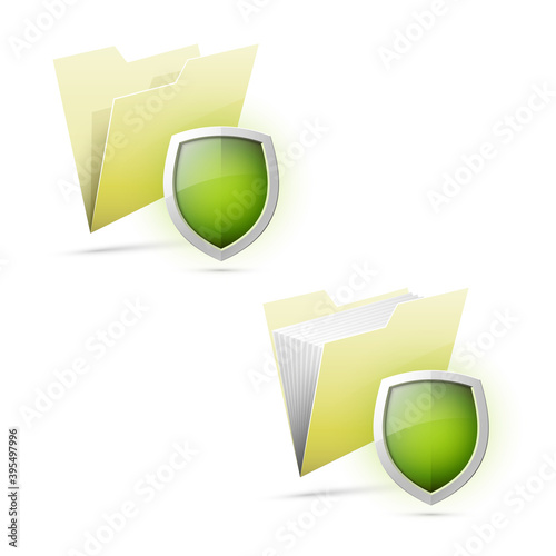 Data Folder protected. Information shield. Web directory safe. Web Folder icon. Package icon. File Paper icon. Documents Computer badge, web icon