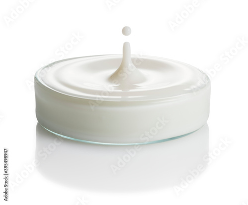 A droplet of cream