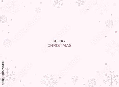 Snowy background. Christmas vector background illustration in warm pastel colors.