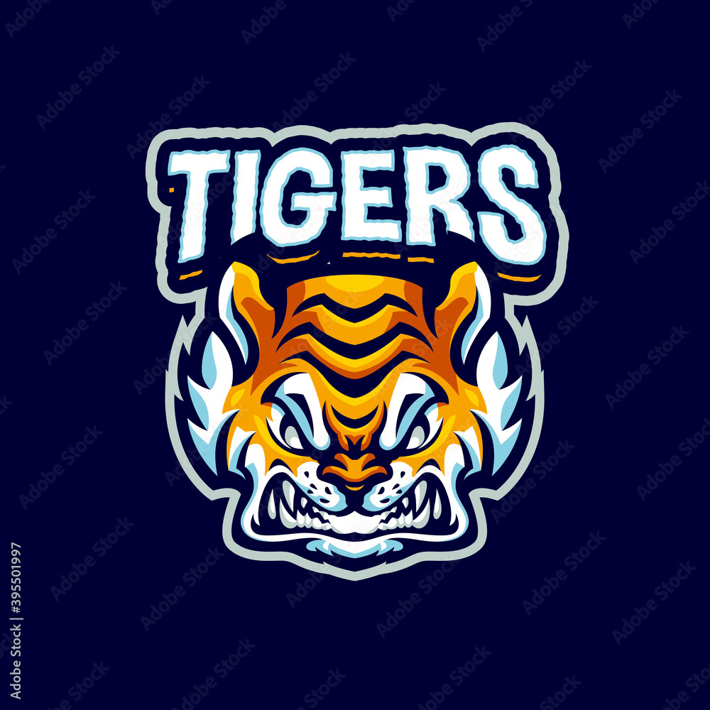 Tiger Mascot logo for esport and sport team Tiger Mascot logo for esport and sport team
