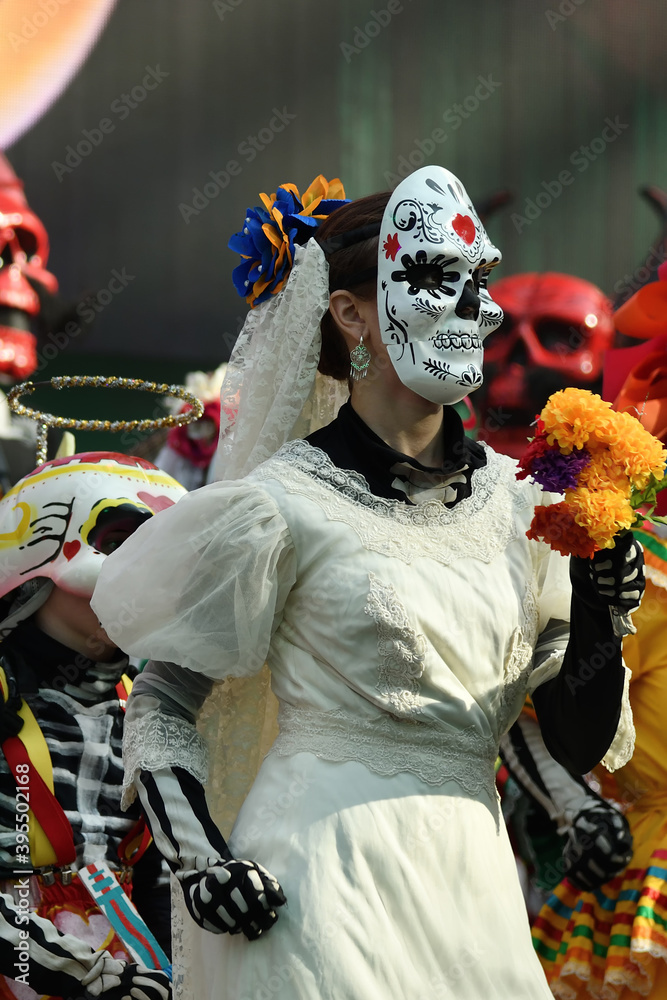 Dia de los Muertos carnival. Day of The Dead
