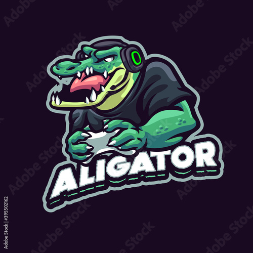 Alligator Mascot logo for esport and sport team
