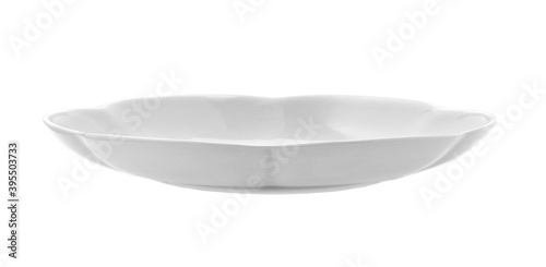 White bowl on white background