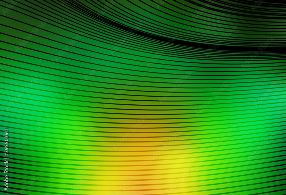 Light Green, Yellow vector template with wry lines. Light Green, Yellow vector template with wry lines.