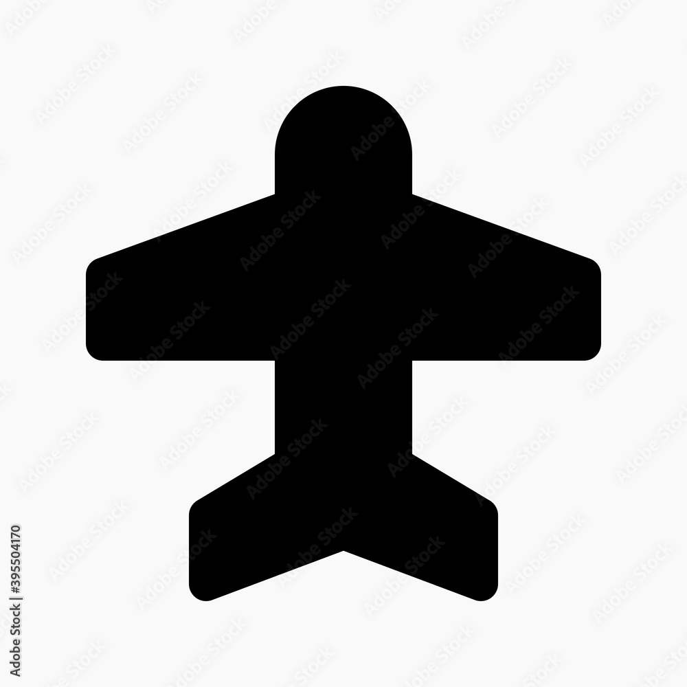 airplane icon vector. flight mode sign for smartphone button interface. airplane icon vector. flight mode sign for smartphone button interface.