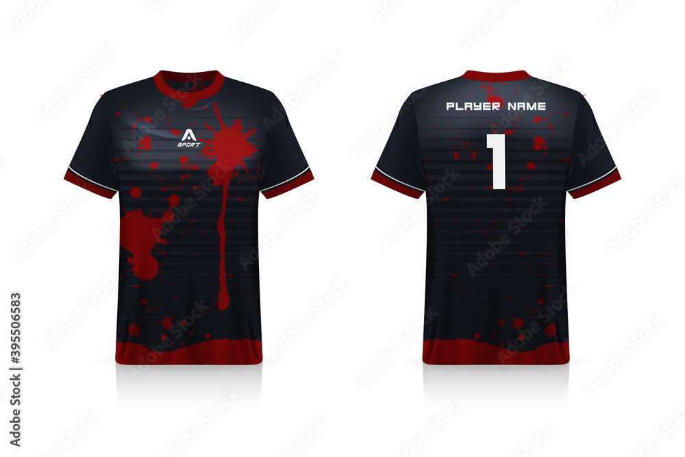 Specification Soccer Sport mockup , Esports Gaming T Shirt Jersey template. mock up uniform . Vector Illustration design Specification Soccer Sport mockup , Esports Gaming T Shirt Jersey template. mock up uniform . Vector Illustration design