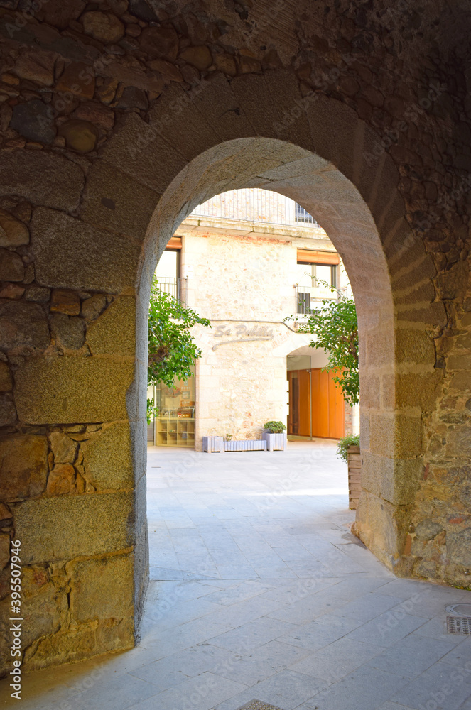 Obraz premium Castillo de Calonge, Gerona Cataluña España 